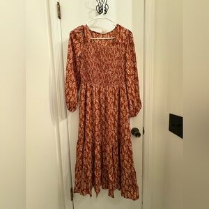 Burnt orange dress